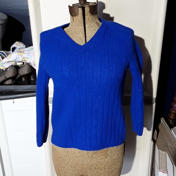 Casual Corner Sweaters - Casual Corner royal blue wool sweater size S